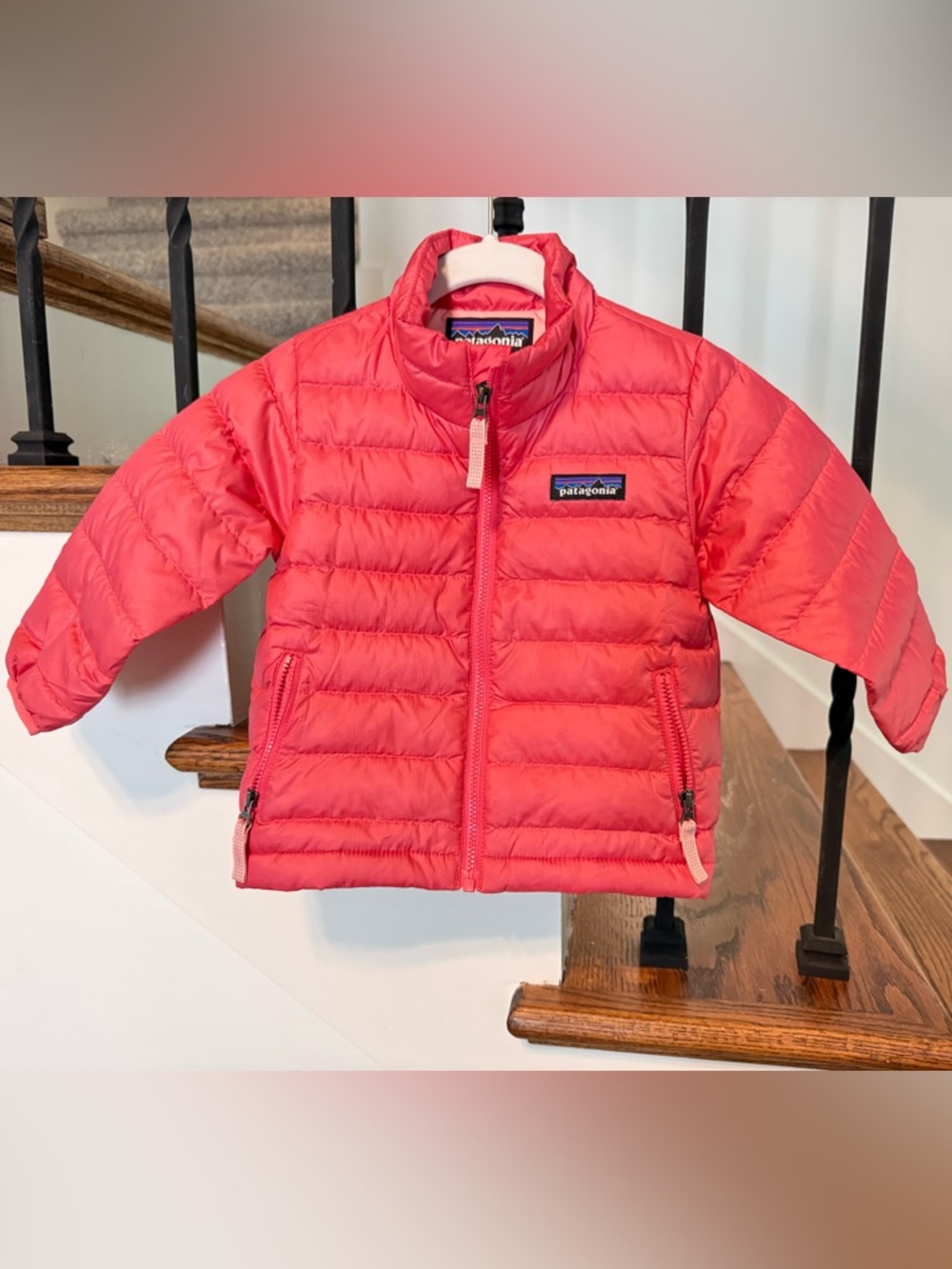 Patagonia Kids Puffer Jacket - Coral Pink 6-12 months